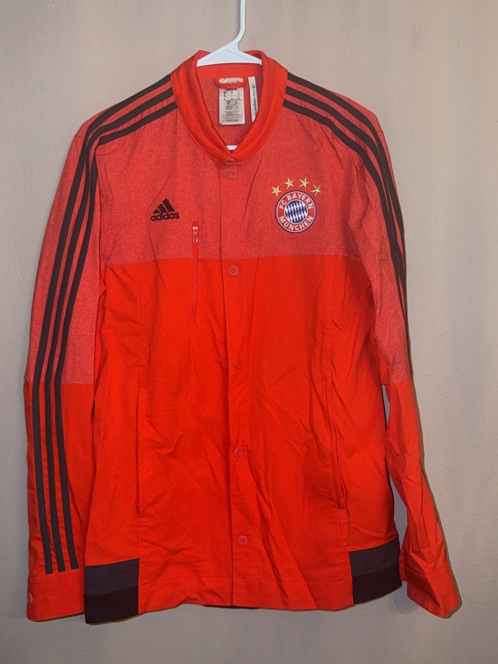 BAYERN MÜNICH 2014 FOOTBALL SOCCER ANTHEM TRACK JACKET